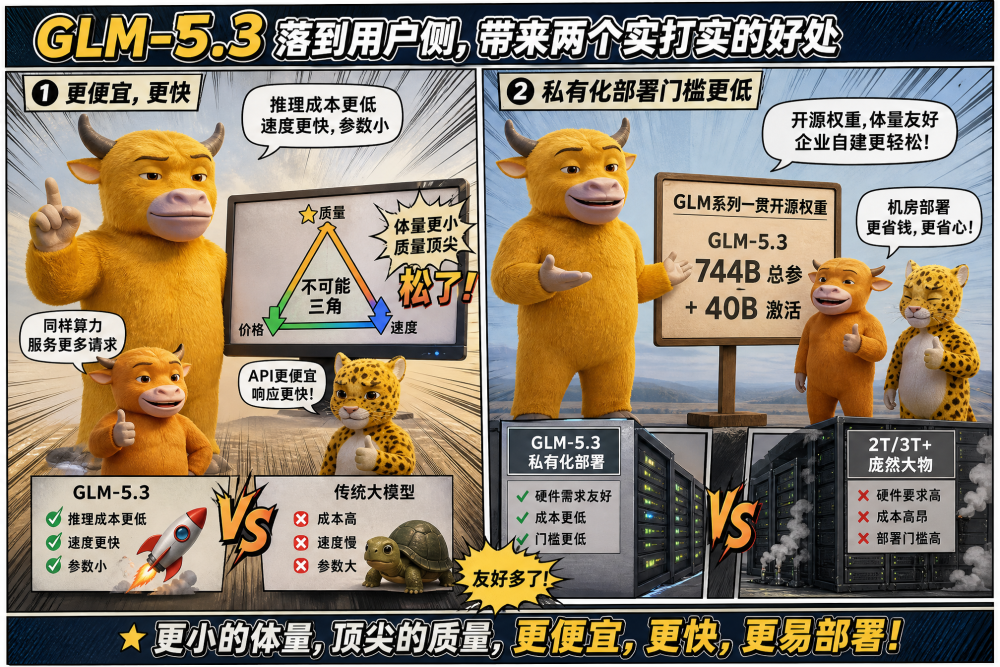 GLM-5.3在Code Bench等基准上的提升数据